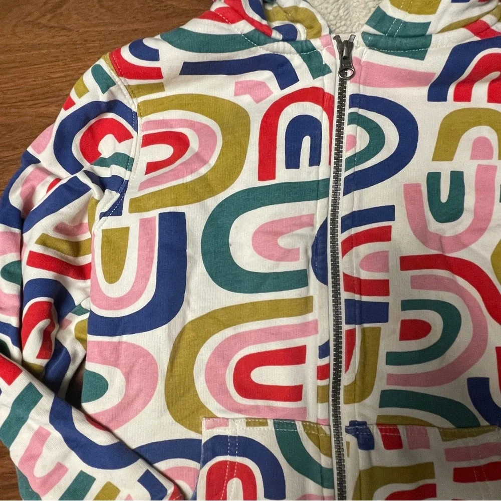 Used Hanna Andersson Colorful Geometric Kids Hoodie